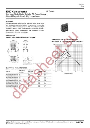 HF2827-183Y1R0-01 datasheet  